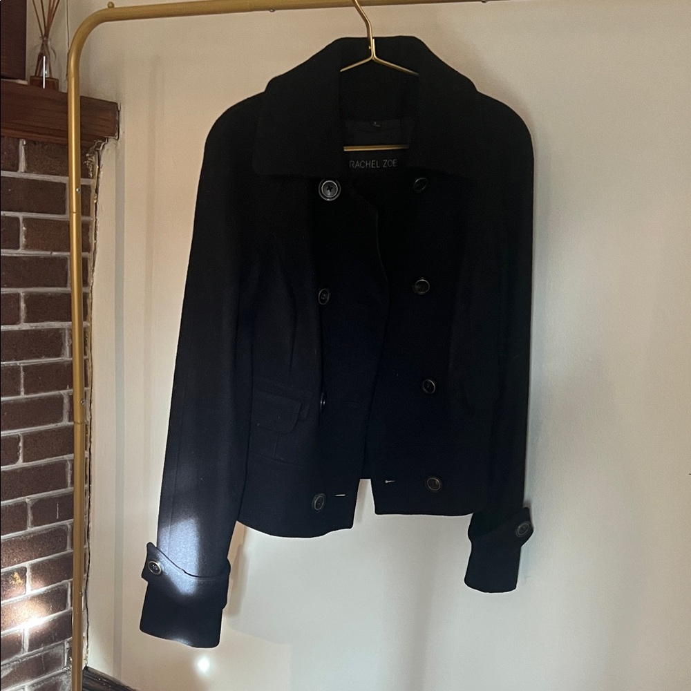 Rachel Zoe Elegant Black Pea Coat